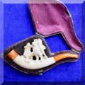 C16. Carved meerschaum pipe. 